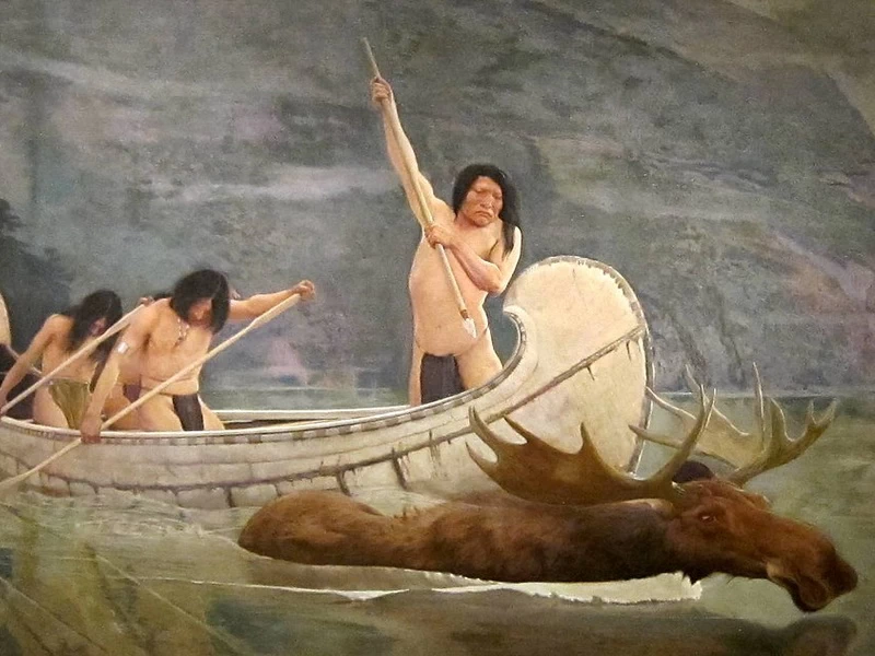 1855-George de Forest Brush - La caccia all'alce (1888)